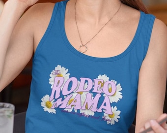 Rodeo Mama (4 Color Options) Jersey Tank Top - Adrenaline