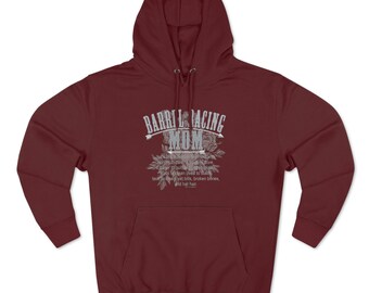 Barrel Racing Mom Premium Pullover Hoodie (5 Dark Colors)