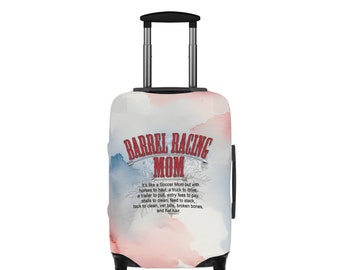 Barrel Racing Mom Watercolor Luggage Cover - 21" x 14"