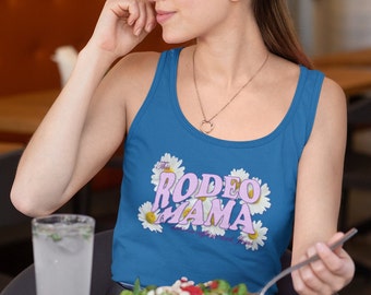 Rodeo Mama Jersey Tank Top (3 Color Options) - Jesus