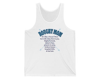 Roughy Mom Rodeo Mom Rough Stock Broncs Bulls Bareback Western Tank Top (5 Color Options)