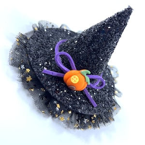 Witchy Woo Hat, Witches Headband, Halloween Hair Bows, Halloween Photography Prop, Baby Witches Hat, Baby Halloween Headband, MadZFashionZ