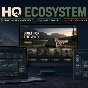 Código-fonte do CMS de comércio eletrônico Full Stack do Ecossistema HQ (Next.js, Node.js)