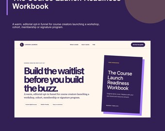 Course Creator Waitlist Landing Page, Lead Magnet Kit Next.js