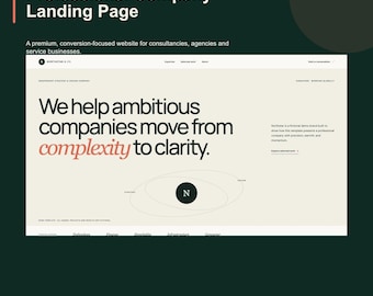 Professional Company Website Template, Next.js Landing Page