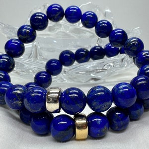 Top Quality Lapis Lazuli Bracelet / 8mm beautiful Lapis Lazuli / Beaded Lapis Lazuli Bracelet / Mans Bracelet / Womens Bracelet / Gifts