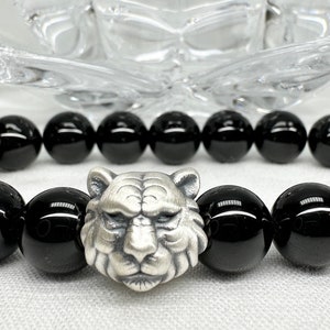 Bracelet en tourmaline noire 10 mm/Perles de tourmaline noire AAA/Bracelet énergie/Protection forte/Bracelet noir/Mise à la terre