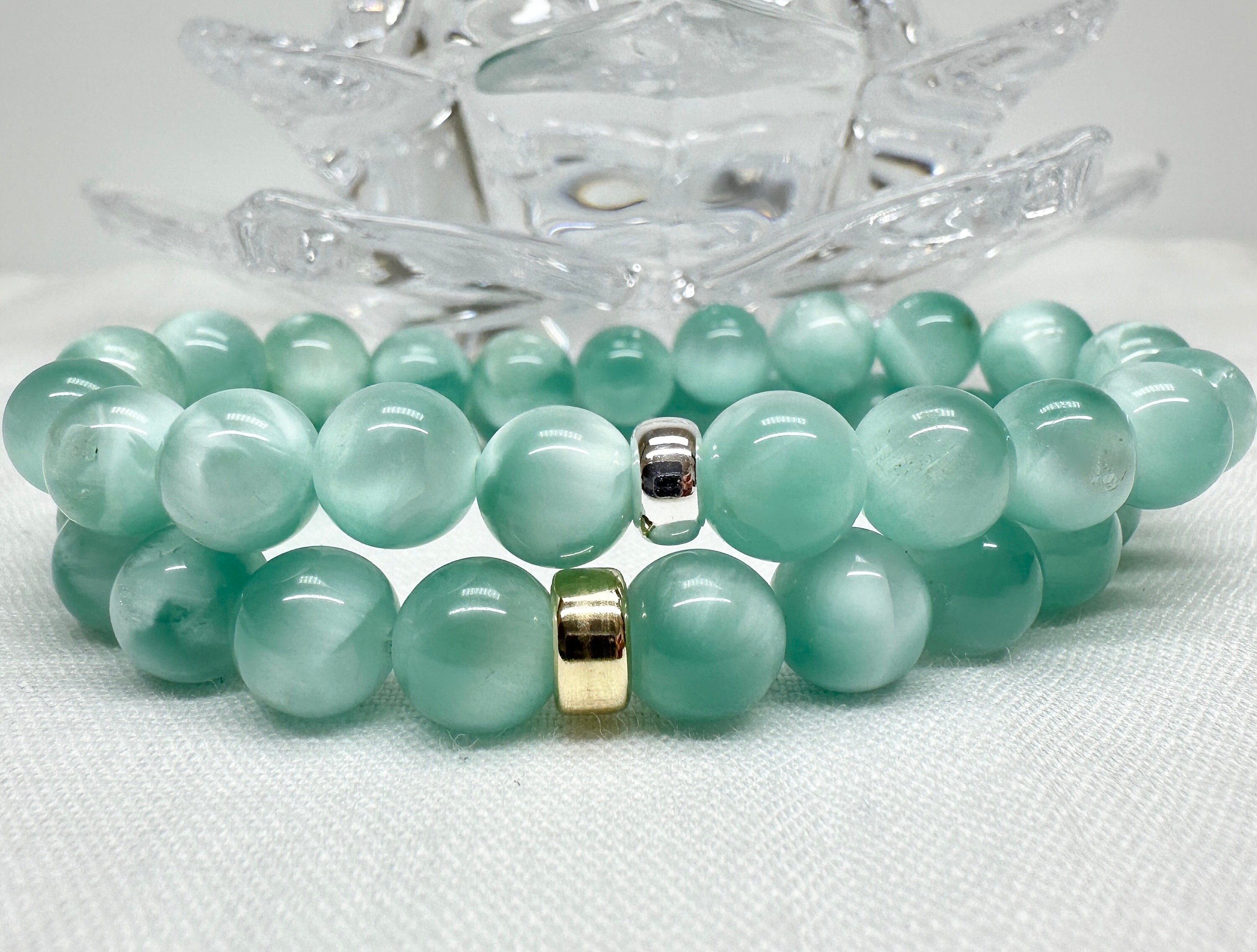 Bracciali di lusso con gemme naturale di pietra principale pietra di luna | Acquisti Online su