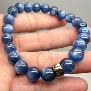 Stunning Blue Kyanite Bracelet / AAAA+ Blue Kyanite / Beautiful Kyanite / Mens Bracelet / Womens Bracelet / Beaded Jeweller / Gifts Idea
