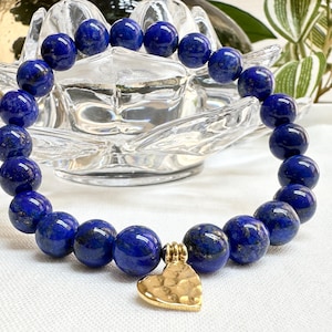 Lapis Lazuli Bracelet / 8mm High Quality Lapis Lazuli / Stunning Lapis Lazuli Bracelet / Mens Bracelet / Womens Bracelet / Gifts Idea