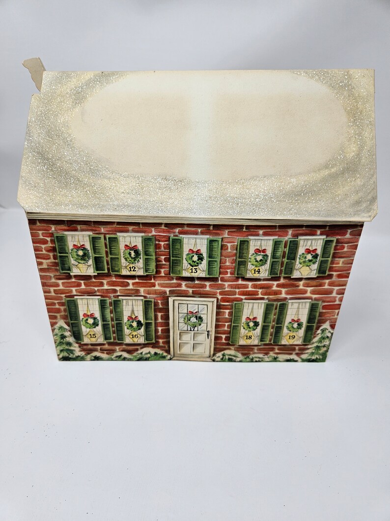 Vintage 1950s 1960s Hallmark Christmas Advent Calendar 'twas the Night