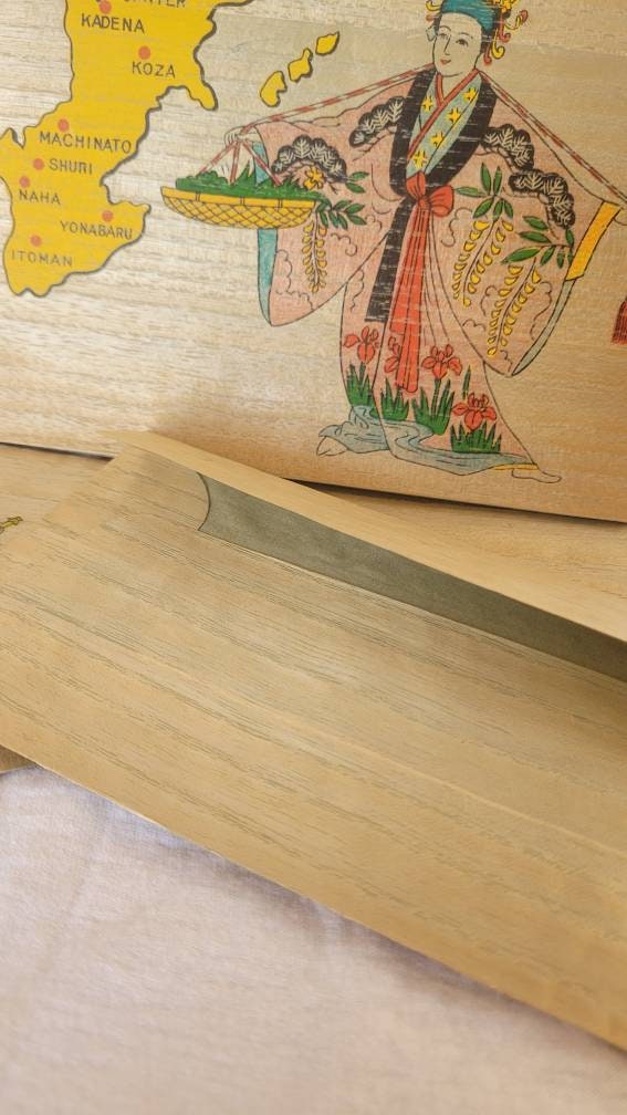 1950s Japanese Wood Shaving Paper Stationary Kit Okinawa's - Etsy