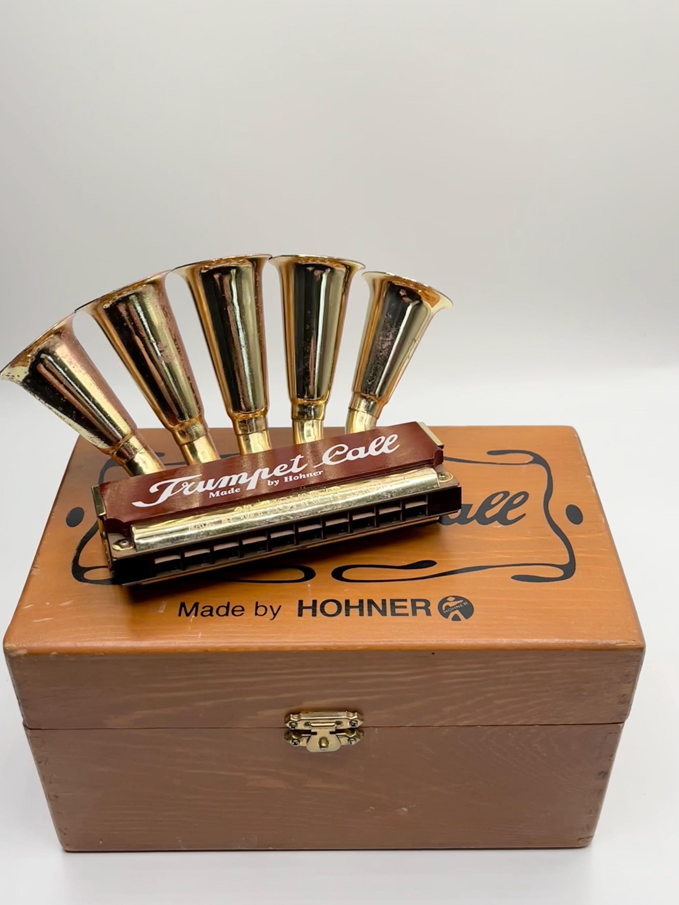 HOHNERヴィンテージハーモニカ「Trumpet Call No. 220」 Rare Vintage Hohner Trumpet Call No. 220 Harmonica in Original Box