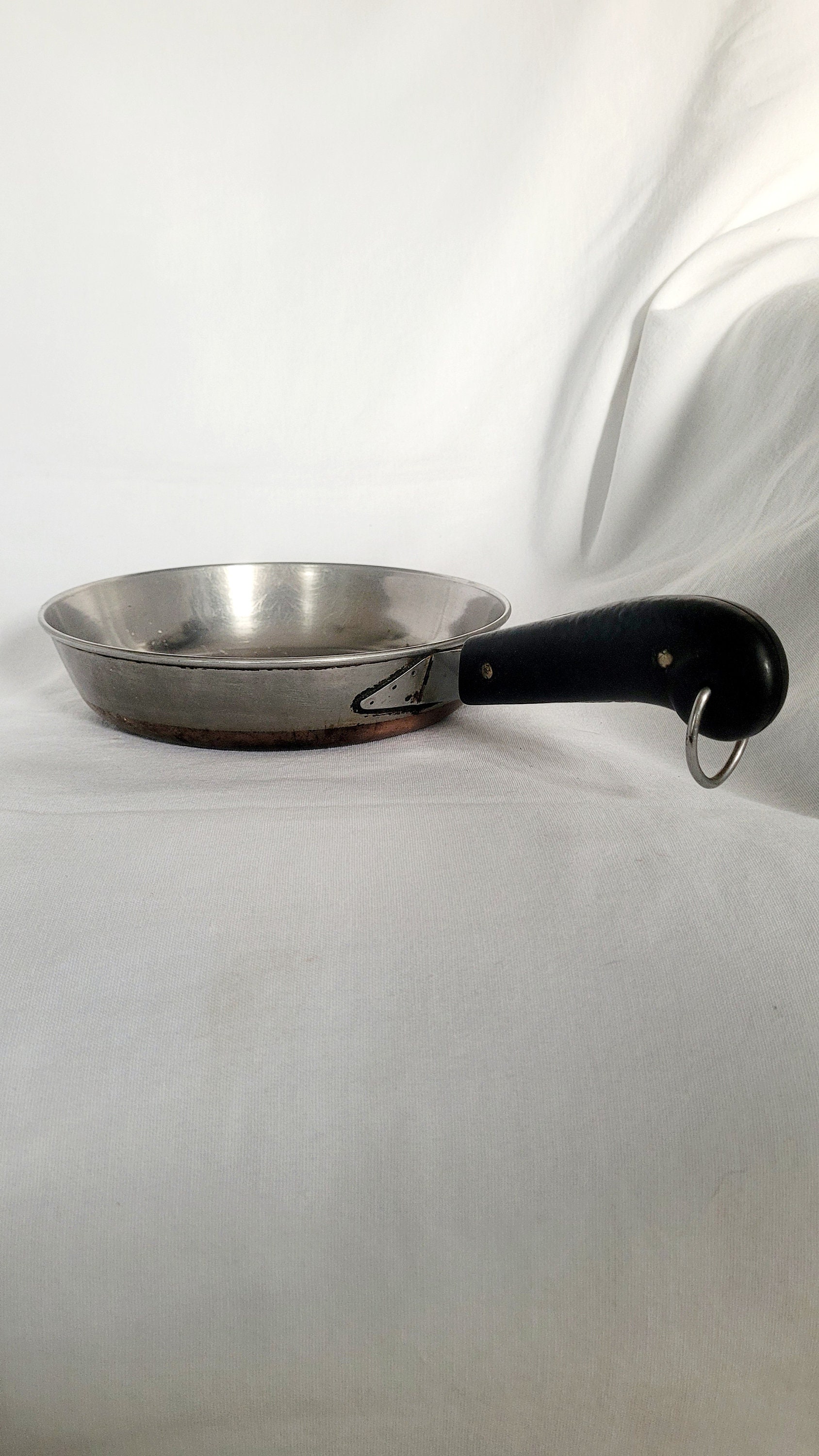 Vintage Revere Ware 9 Inch 92C Steel Clad Frying Pan With Lid Pots