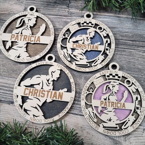 Cross Country Layered Ornament