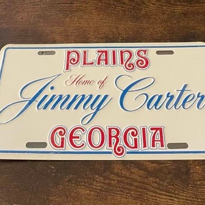 Plains Georgia Home of Jimmy Carter Booster Kennzeichen