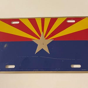 Tabliczka rejestracyjna Arizona State Flag Booster