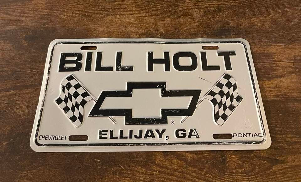 Bill Holt Chevrolet Dealership Booster License Plate Motorsports