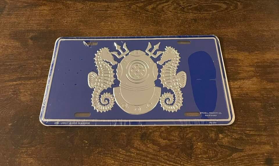 US Navy Diver Booster License Plate Scuba Diver Diving Etsy