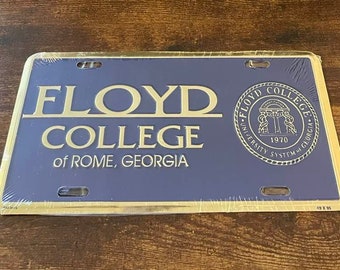 Floyd College Booster License Plate Rome Georgia