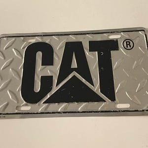 CAT Booster License Plate Caterpillar Diesel Engines Heavy Equipment