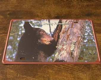 Great Smoky Mountains Booster Targa Black Bear Tennessee Pigeon Forge Gatlinburg STEEL