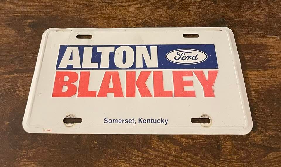 Alton Blakely Ford Dealership Booster License Plate Somerset Etsy