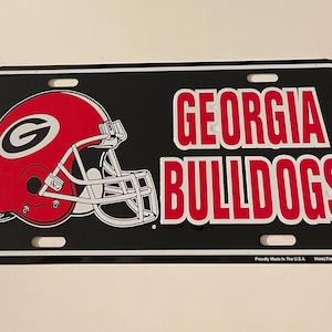 University Of Georgia Bulldogs Booster Licens Plate