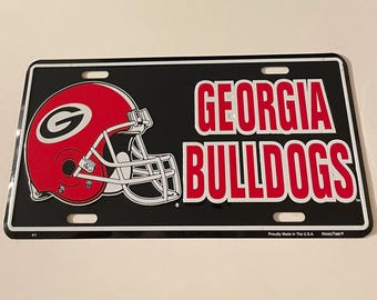 University Of Georgia Bulldogs Booster Licens Plate