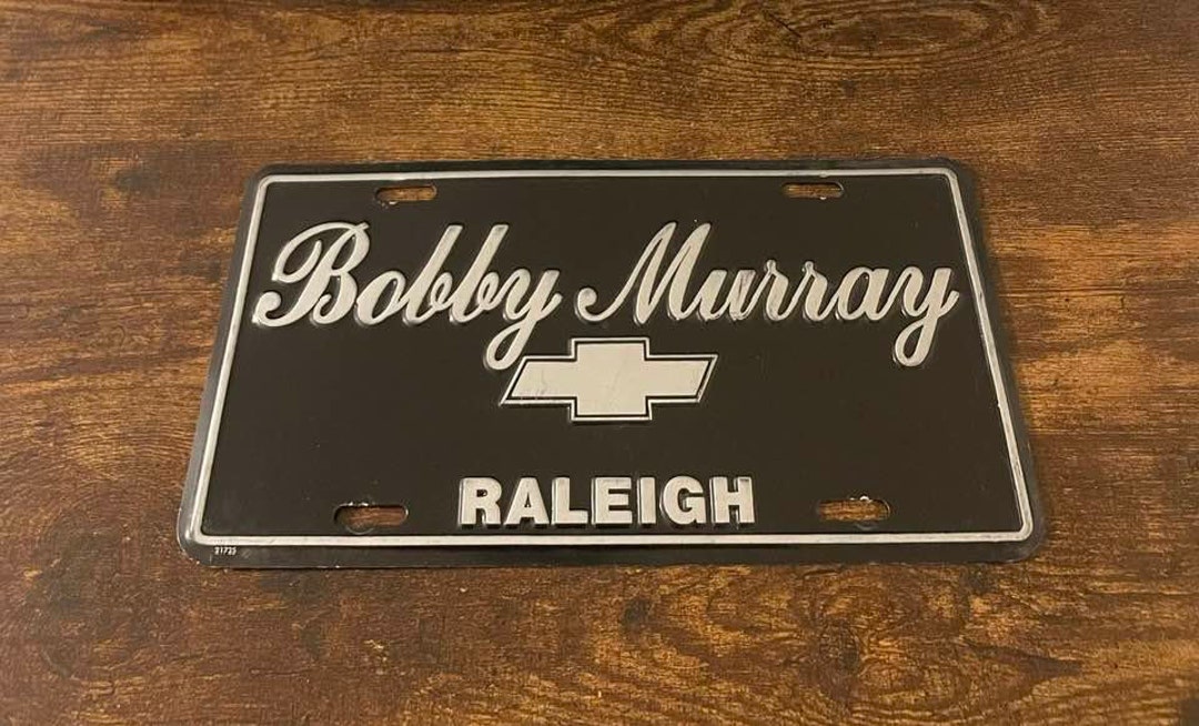 Bobby Murray Chevrolet Dealership Booster License Plate Raleigh North