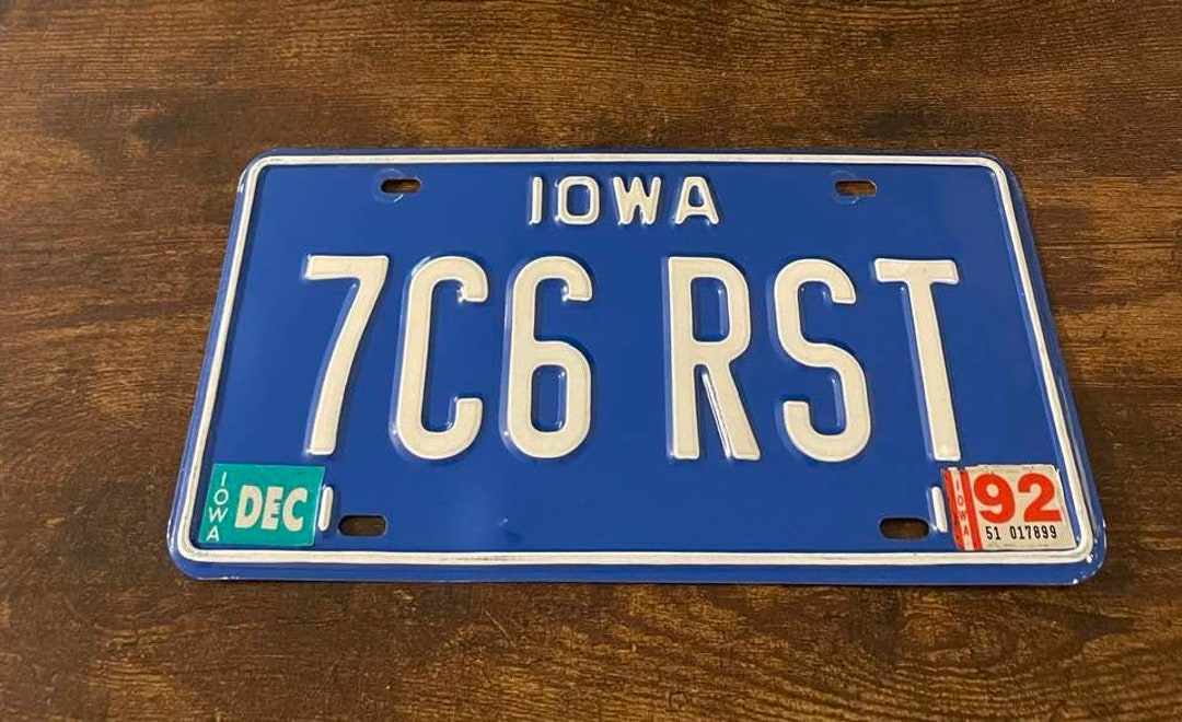 Iowa Vanity License Plate 7C6 RST Mathematics Formula Equation Math ...