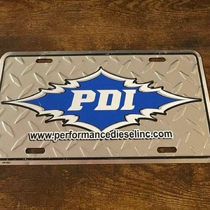 Performance Diesel Inc PDI Booster License Plate Cat Cummins Detroit Engines