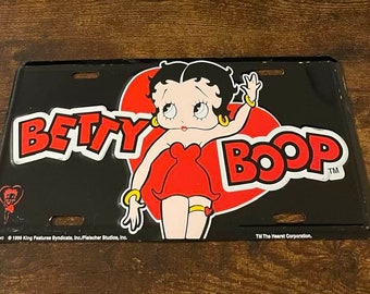 Betty boop 2024 license plate frame