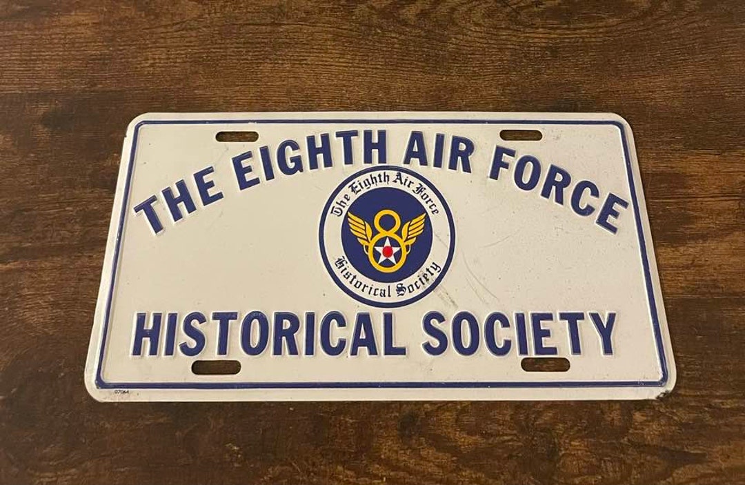 The Eighth Air Force Historical Society Booster License Plate - Etsy