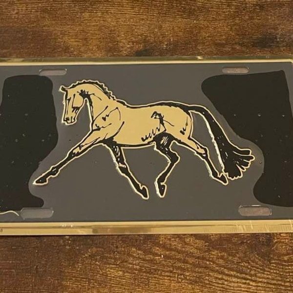 Horse Racing License Plate Etsy
