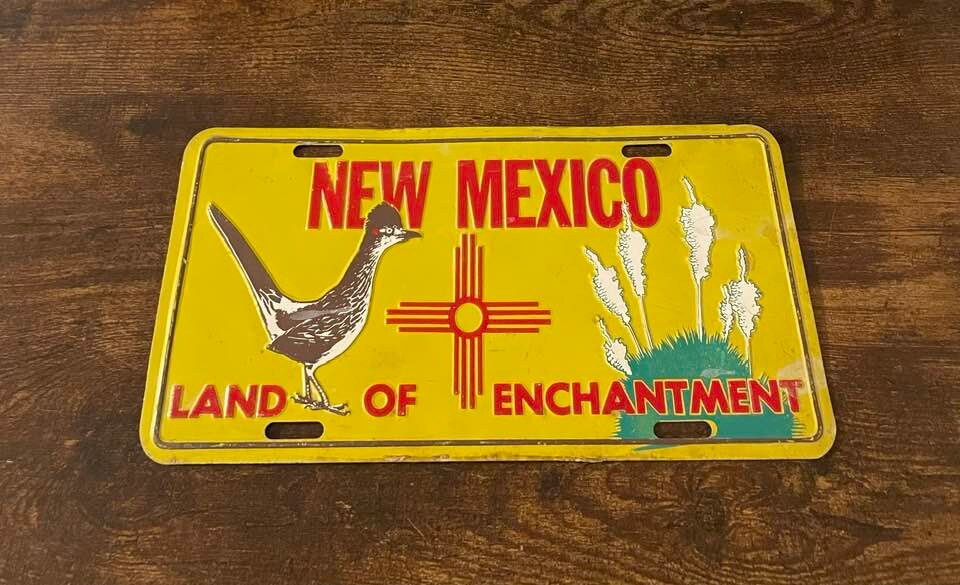 New Mexico Roadrunner Booster License Plate Land of Enchantment Etsy
