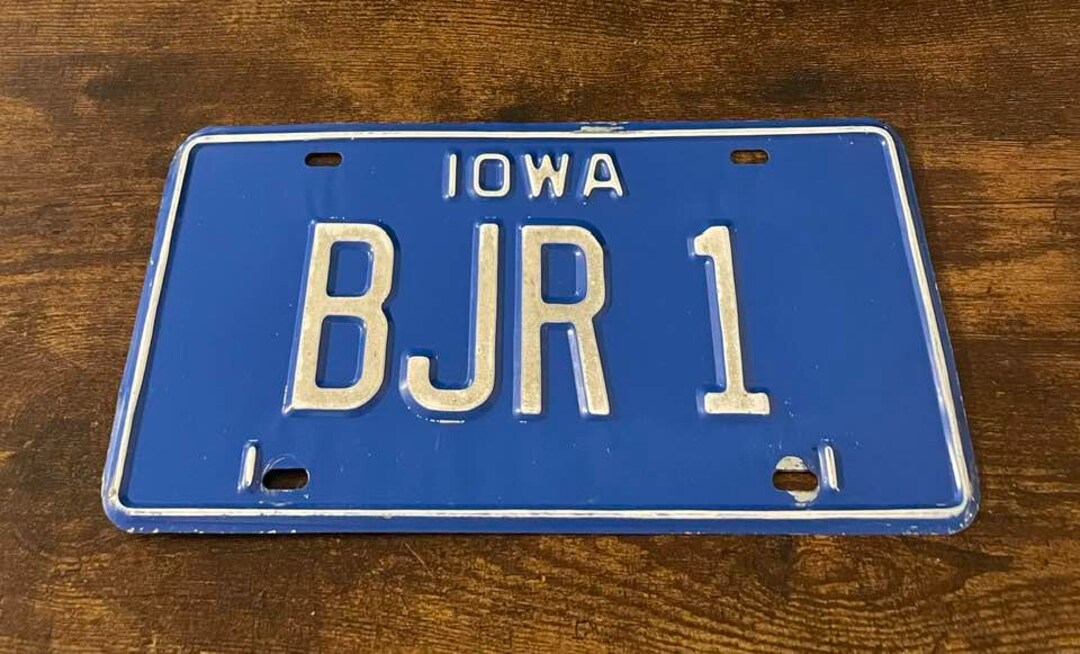 BJR 1 Vanity License Plate Iowa Business Judgement Rule Bone Etsy