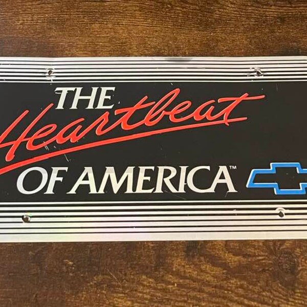 thumbnail image 2 of Heartbeat Of America Chevrolet License Plate | Corvette Store Online 2 of 14