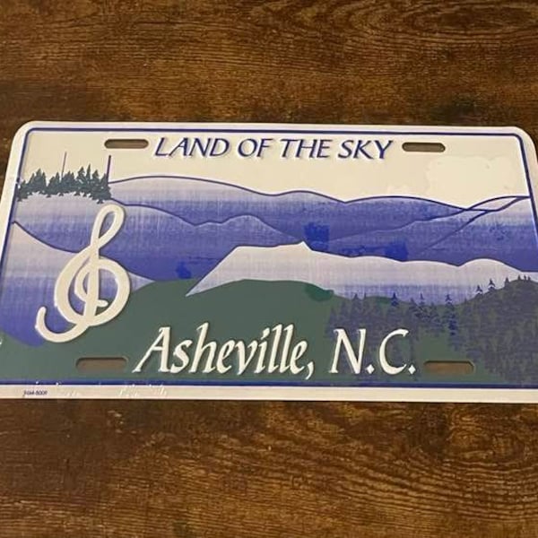 License Plate Nc Mountains Etsy