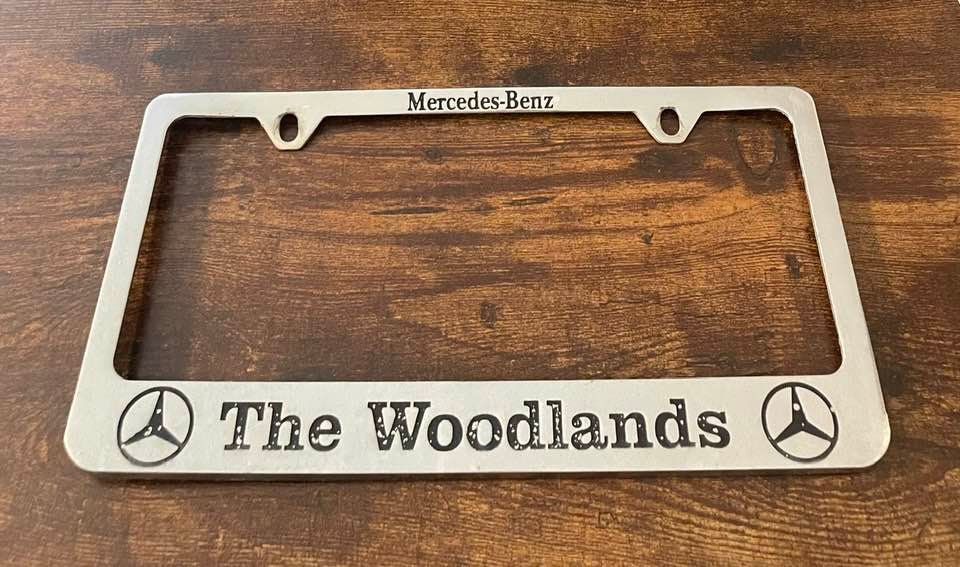 Mercedes benz license plate frame autozone deals