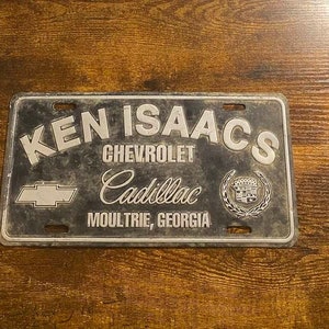 Ken Isaacs Chevrolet Cadillac Moultrie Georgia Booster License Plate Dealership