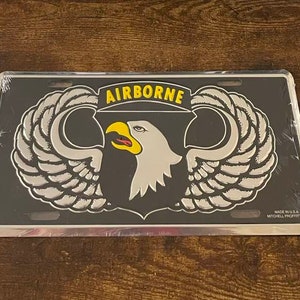 Army Airborne Booster License Plate Paratrooper Special Operations