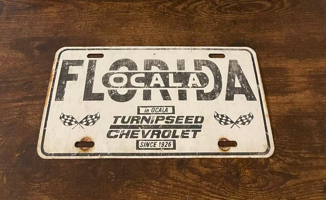 Ocala Florida Turnipseed Chevrolet Dealership Booster License Plate