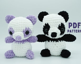 Panda Crochet Pattern PDF Lindo Panda Plushie para Crochet Negocio o Regalo