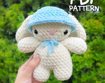 Crochet Bunny Pattern Bucket Hat Bunny Crochet Pattern Amigurumi