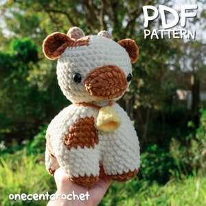 Crochet Cow Pattern Amigurumi Cow with Bell Crochet Pattern PDF