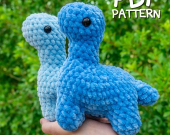 Schema Dinosauro all'uncinetto - Schema PDF Brontosauro all'uncinetto Amigurumi