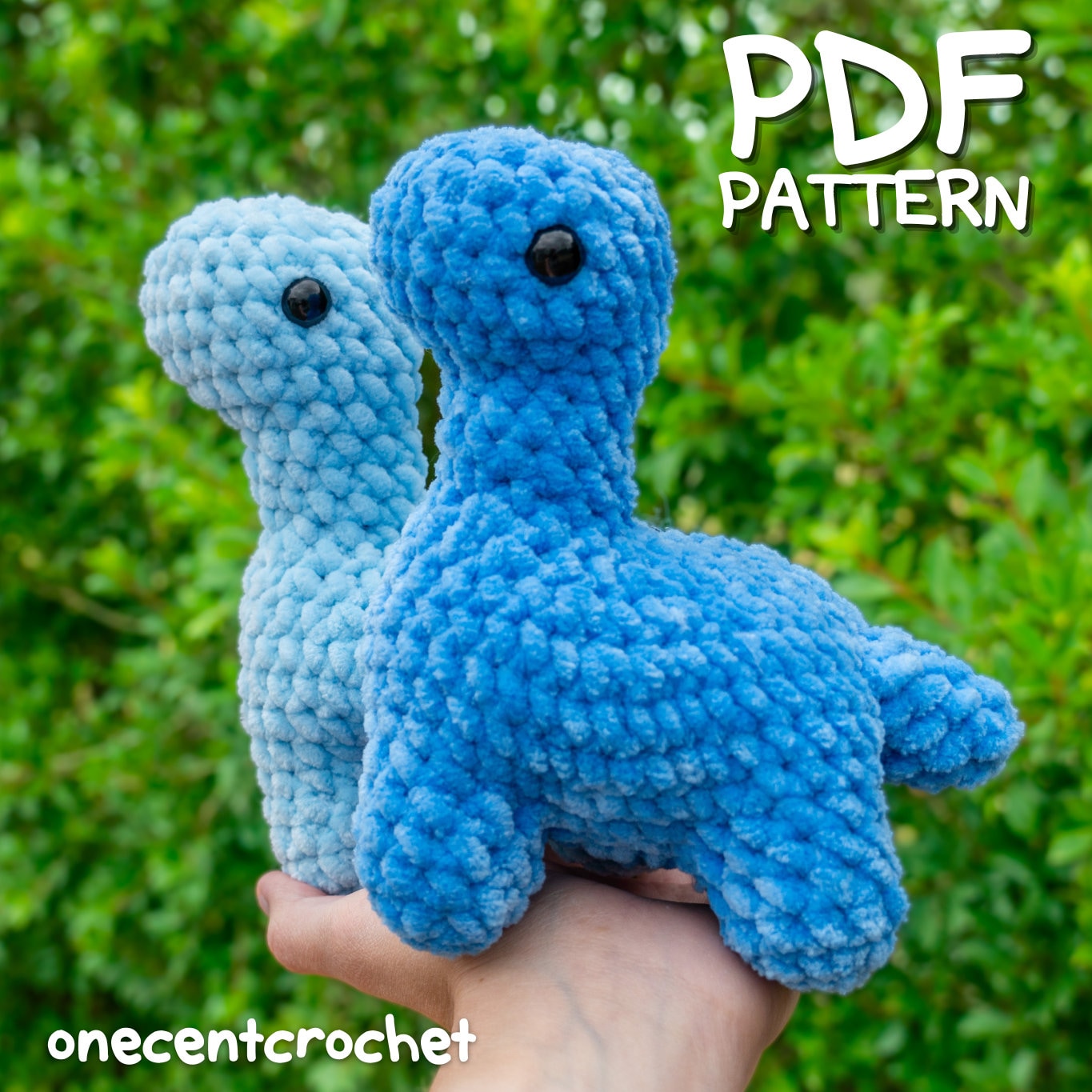 Dinosaur Crochet Pattern Amigurumi Crochet Brontosaurus