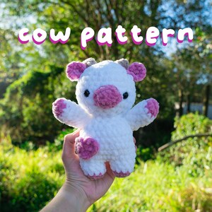 Crochet Heart Cow Pattern - Amigurumi Cow Crochet Pattern Valentines