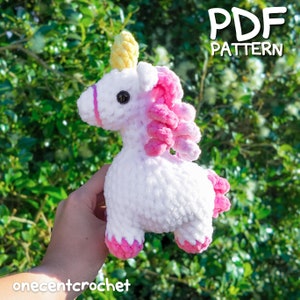 Unicorn Crochet Pattern - Mini Unicorn Crochet Pattern Amigurumi